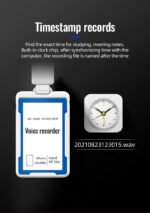 Creative design of work card appearance,multifunctional voice recorder ( white colour ) - Image 10