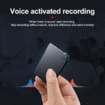 Smart Voice Recorder, Audio Recorder with Transcribe & Summarize, 64GB Memory, Meetings, Interviews, Black - Image 8
