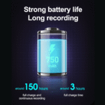 Smart Voice Recorder, Audio Recorder with Transcribe & Summarize, 64GB Memory, Meetings, Interviews, Black - Image 5