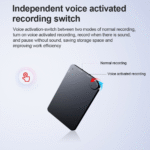 Smart Voice Recorder, Audio Recorder with Transcribe & Summarize, 64GB Memory, Meetings, Interviews, Black - Image 7